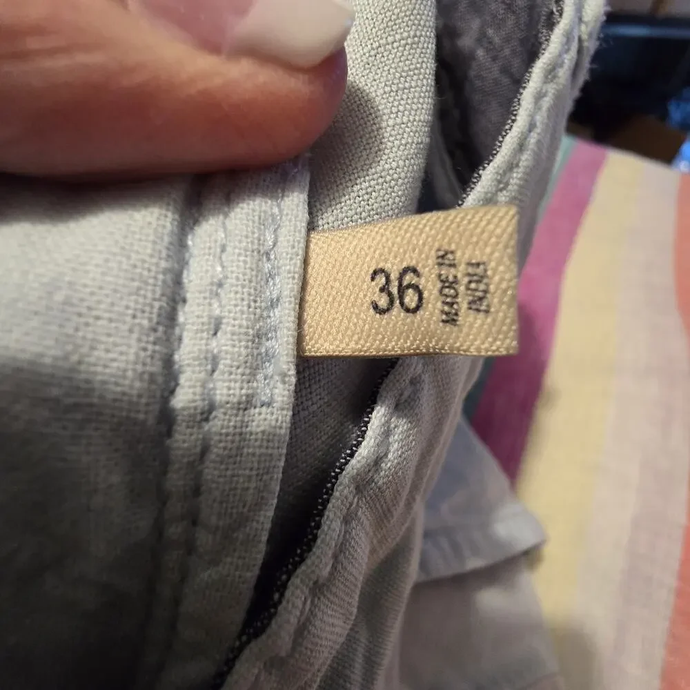 Faherty‎ Linen Blend Malibu Shorts Mens Sz 36 Blue 37
